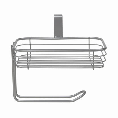 Satin Nickel Over Tank Toilet Paper Holder