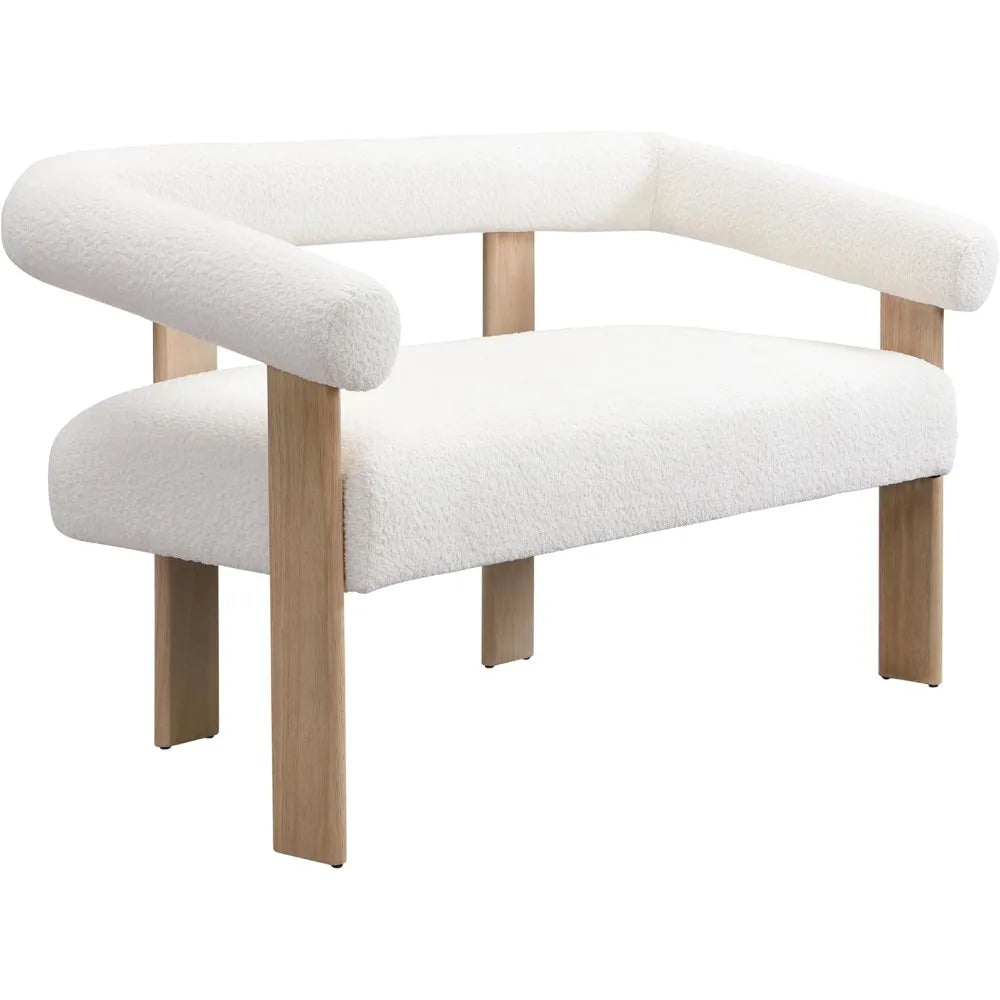 Living Room Loveseat, Modern Fabric, Upholstered