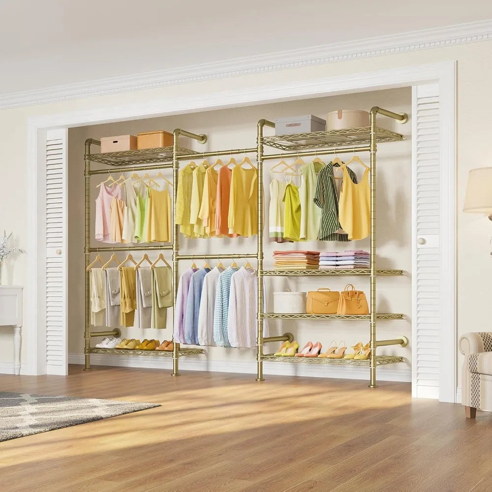 Heavy duty clothes rack for hanging clothes