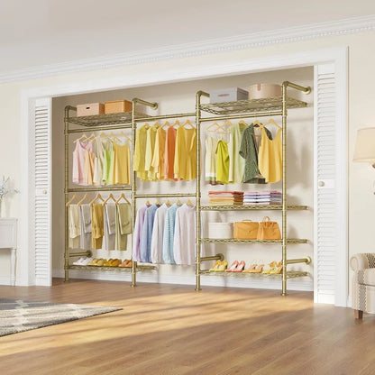 Heavy duty clothes rack for hanging clothes