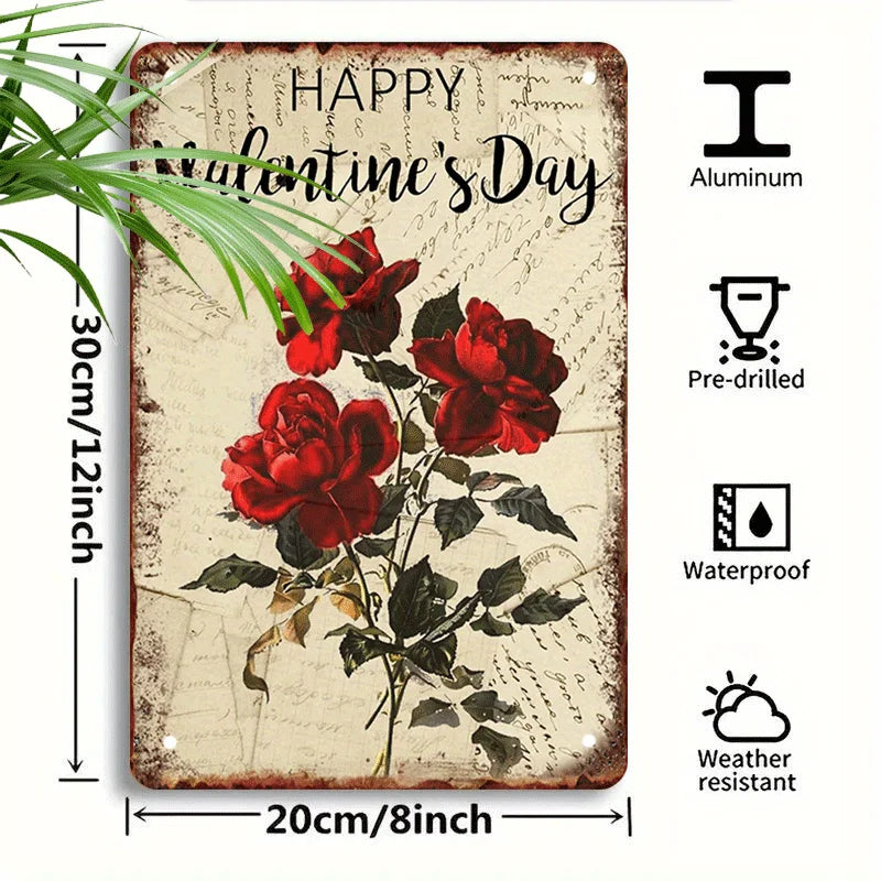 8X12 Inch Iron Wall Art Indoor Decoration