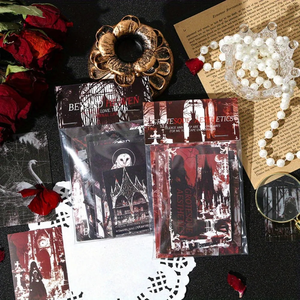 50 Sheets Gothic Sticker Set, Journaling, Scrapbooking