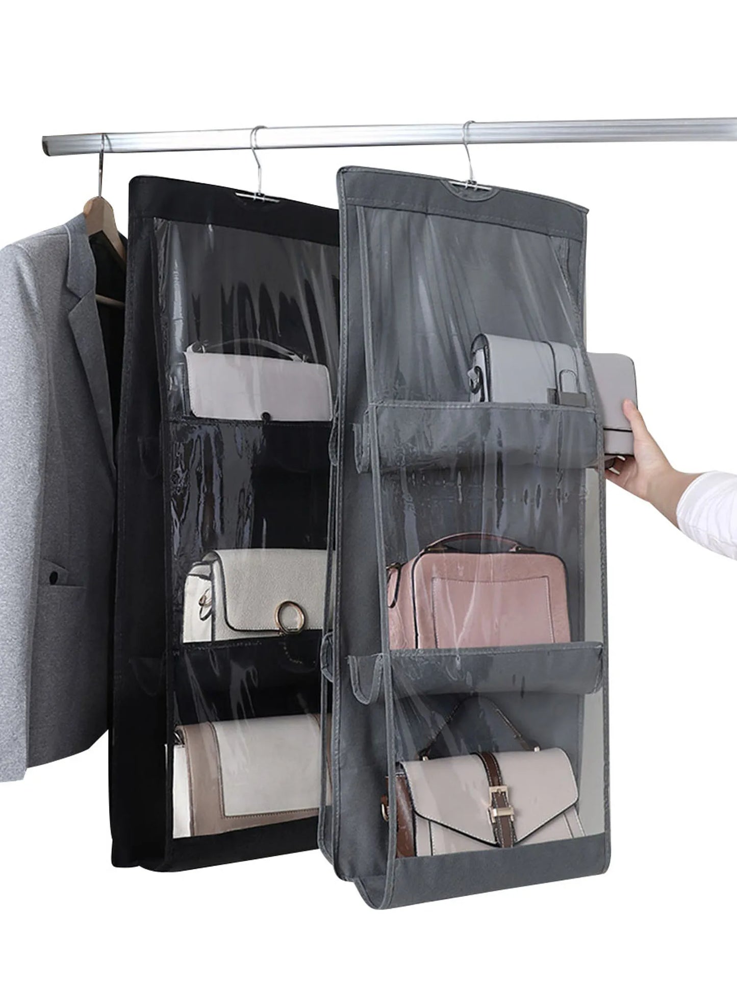 Versatile Stylish Hanging Purse Organizer Storage