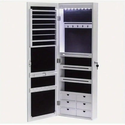 Elegant New Wall/Door Mounted Jewelry Armoire