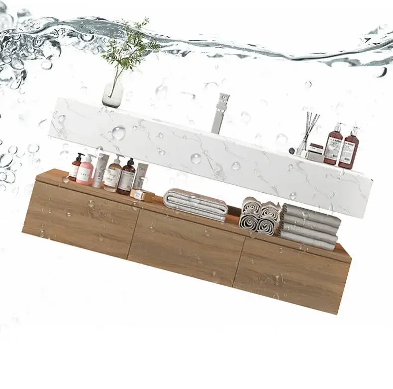 Bathroom Vanity With Rock Ceramic Countertop Sink