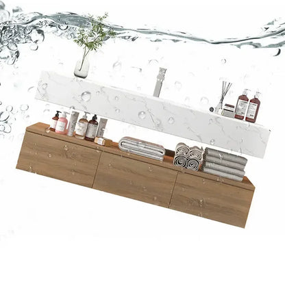 Bathroom Vanity With Rock Ceramic Countertop Sink