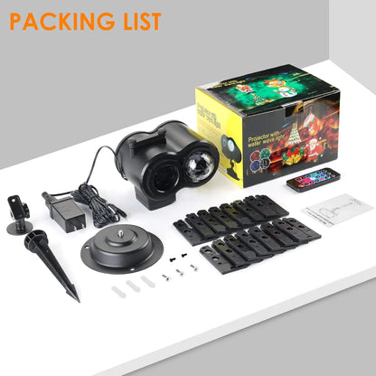 Projector Lights Outdoor Slides, Water Wave Lamp