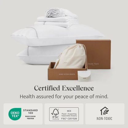 Double Stitch Cotton Tencel Bed Sheets