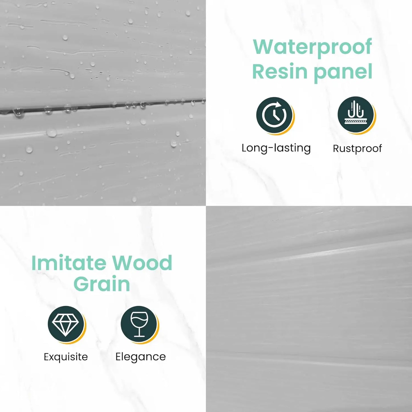 Outdoor Resin Plastic Garden Storage 6''x4.5"x6'