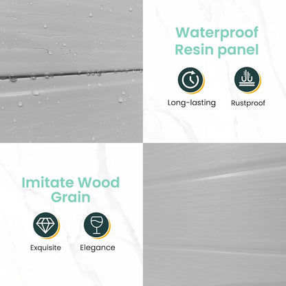 Outdoor Resin Plastic Garden Storage 6''x4.5"x6'