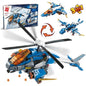3 in1 Building Blocks, Helicopter Bomber, Monster Dragon               Cool Building Toy Best Toys Gifts Sky Overlord Series  604 Pieces