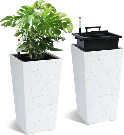 Planters with Drainage Holes ＆ Monitor Water Level