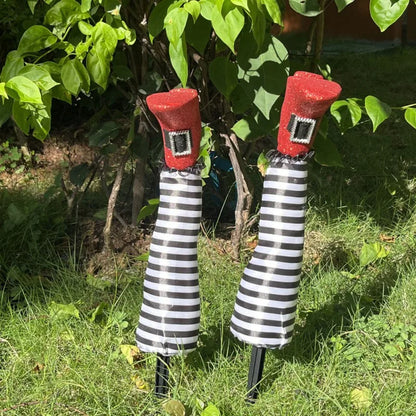 Halloween Upside Down Evil Witch Legs Props