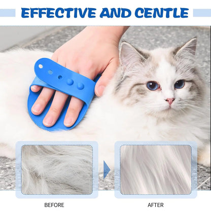 2-Pack Dog Bath Brush, Rubber Curry Brush