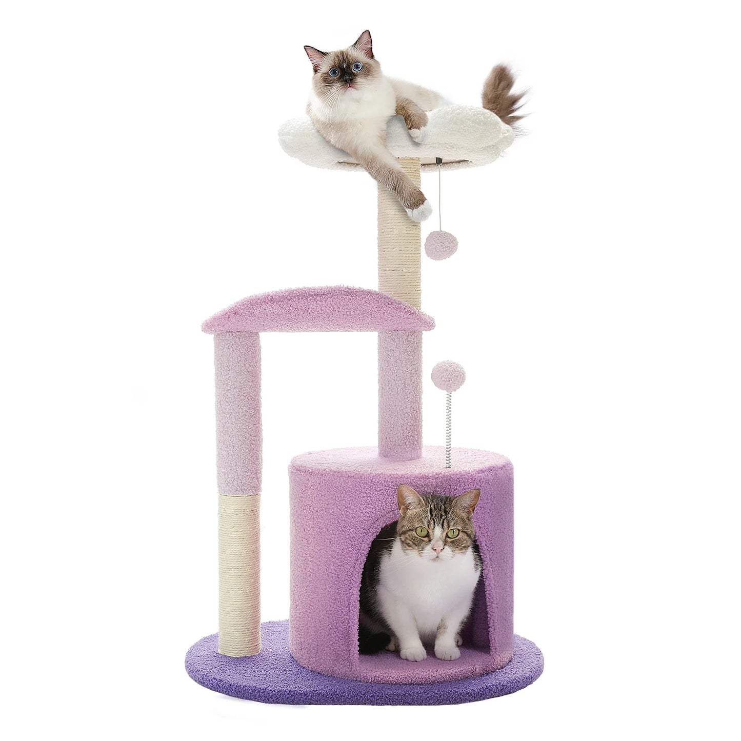 Small Flower Cat Tree for Indoor Cats