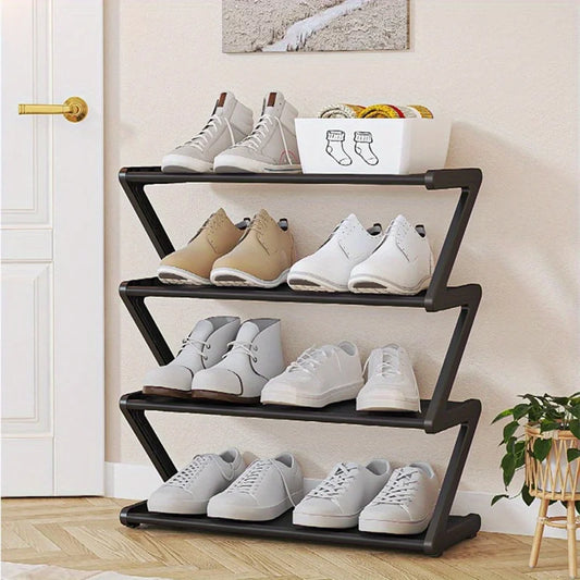 Z-Shaped Shoe Rack, Multi functional Storage Rack