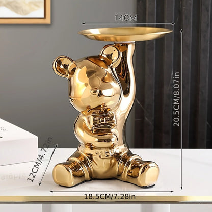 Home decoration 1pc Bear Rabbit Tray Storage