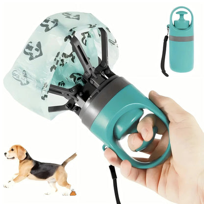 Portable Dog Poop Scooper with Bag Dispenser
