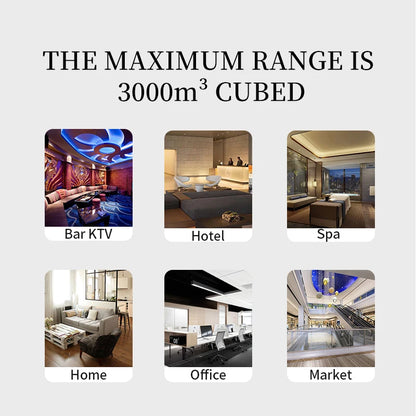 Aroma Diffuser Connected to HVAC Essential Oil Bottle