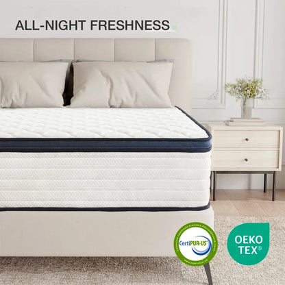 Queen Size Mattress Gel Memory Foam Hybrid