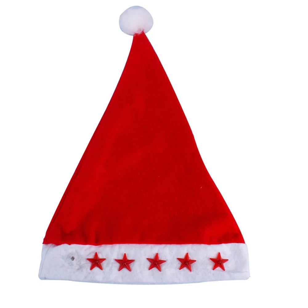 Santa's 2025 Red LED Christmas Hat Surprise