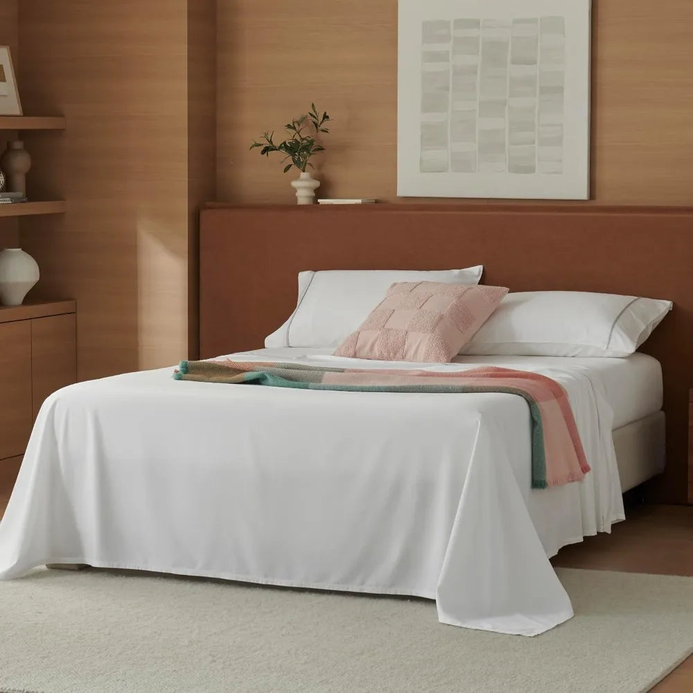 Double Stitch Cotton Tencel Bed Sheets