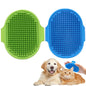 2-Pack Dog Bath Brush, Rubber Curry Brush