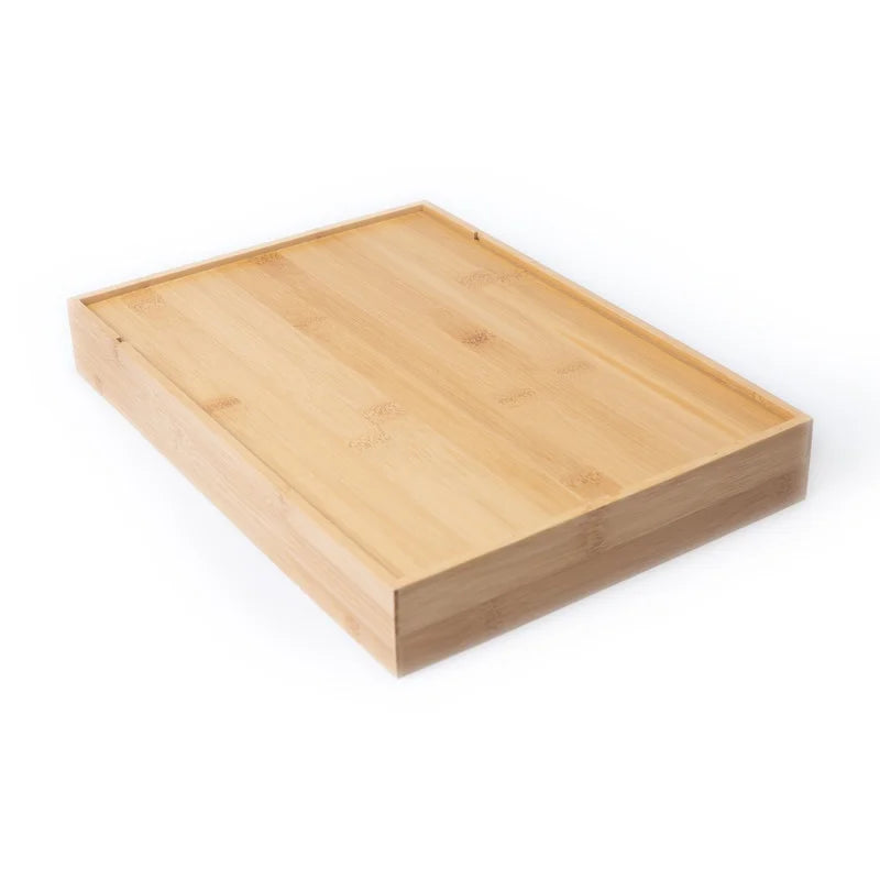 Natural Bamboo Silverware Organizer Drawer Divider