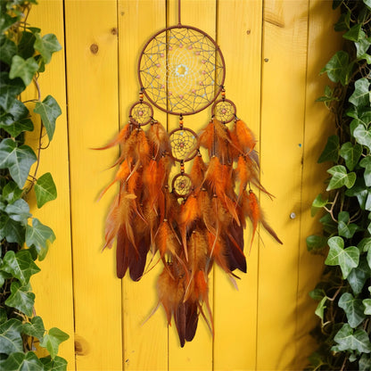 Handmade Dream Catcher with Feathers and Beads