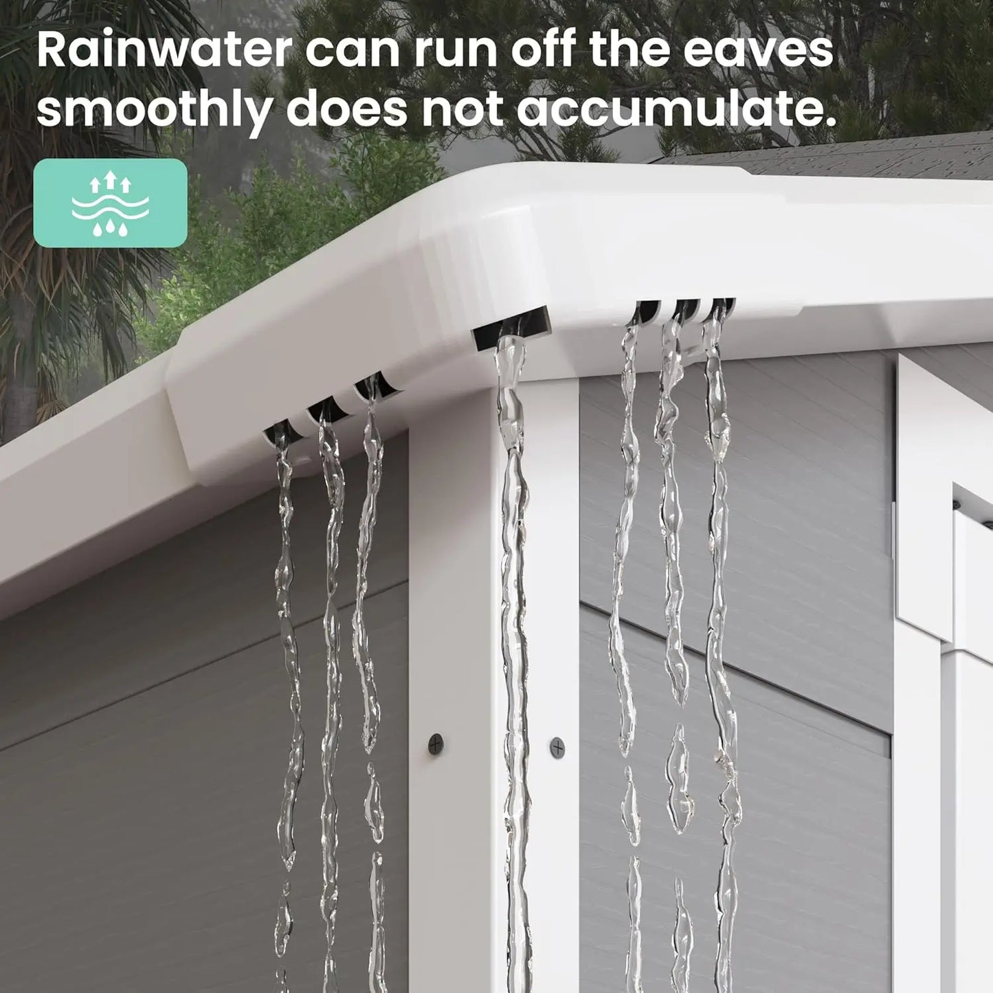 Outdoor Resin Plastic Garden Storage 6''x4.5"x6'