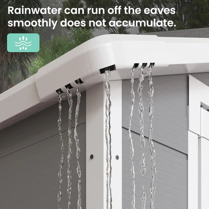 Outdoor Resin Plastic Garden Storage 6''x4.5"x6'