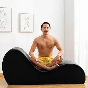 Velvet Lounge Chair for Stretching & Relaxation