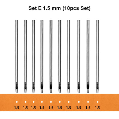 15 Pcs Hollow Hole Punch Set Round