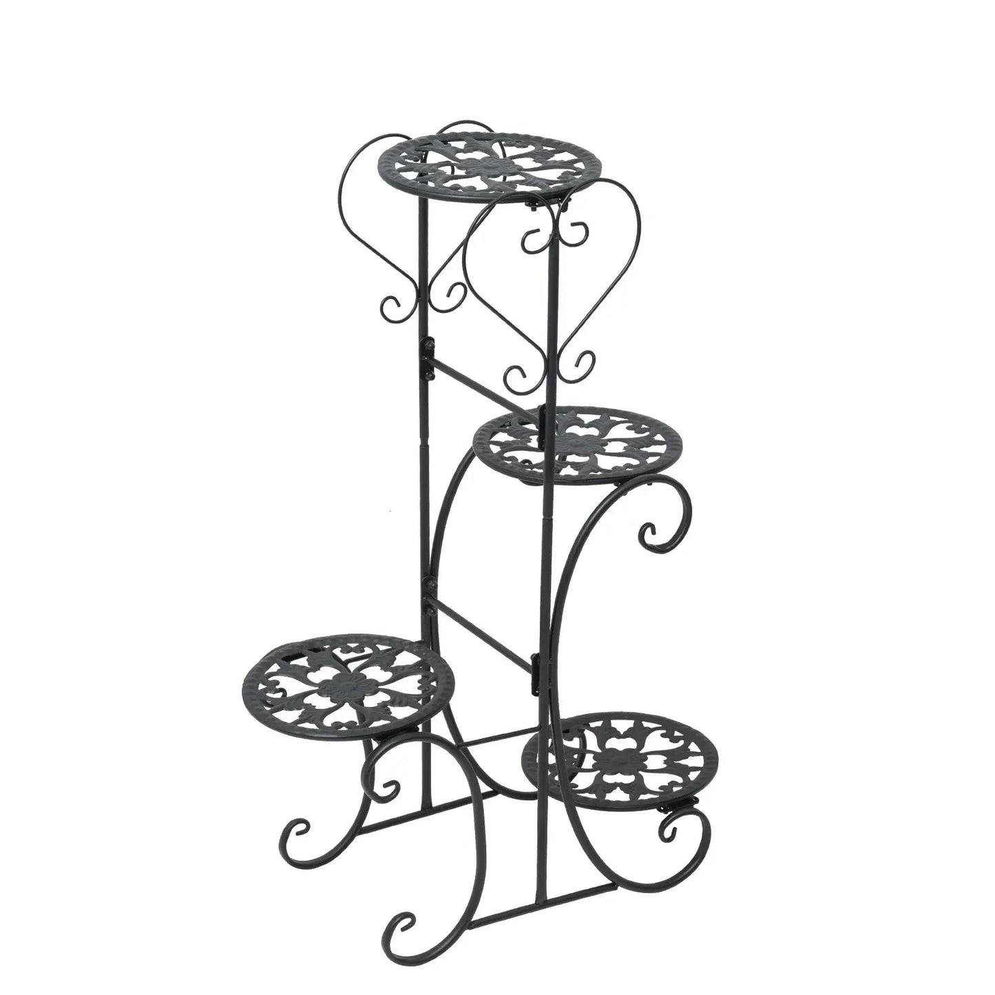 4 Tier Metal Flower Pot Plant Stand