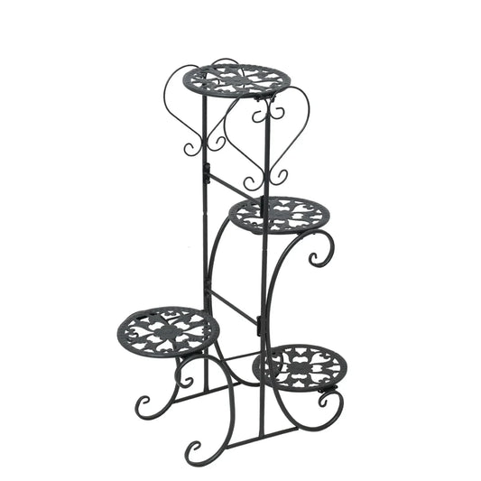 4 Tier Metal Flower Pot Plant Stand