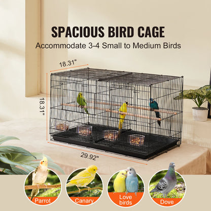 30" Flight Bird Cage - Stackable & Divided - Small
