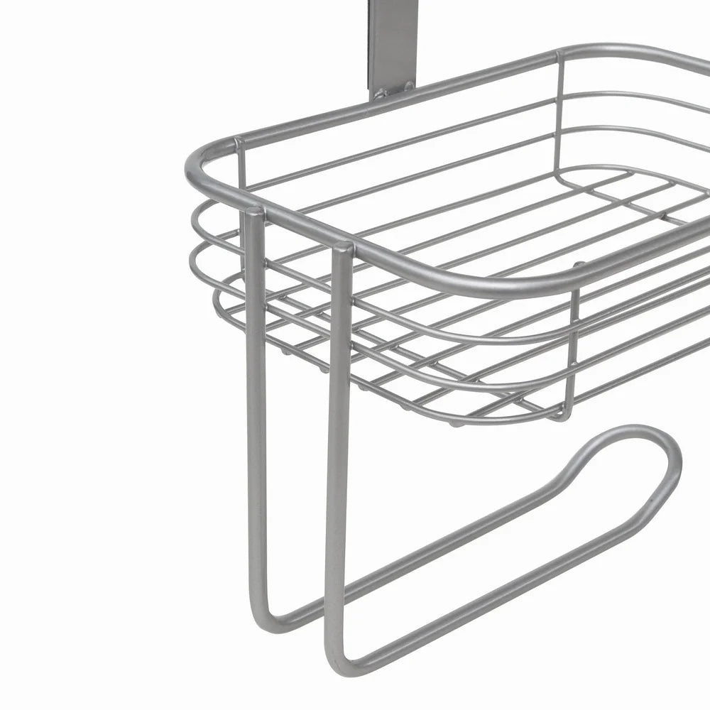 Satin Nickel Over Tank Toilet Paper Holder