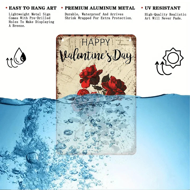 8X12 Inch Iron Wall Art Indoor Decoration