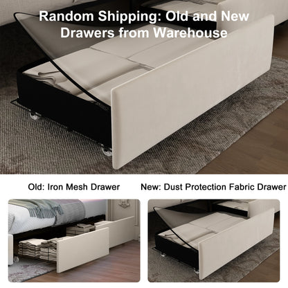 Queen LED Bed Frame with Galaxy Projector