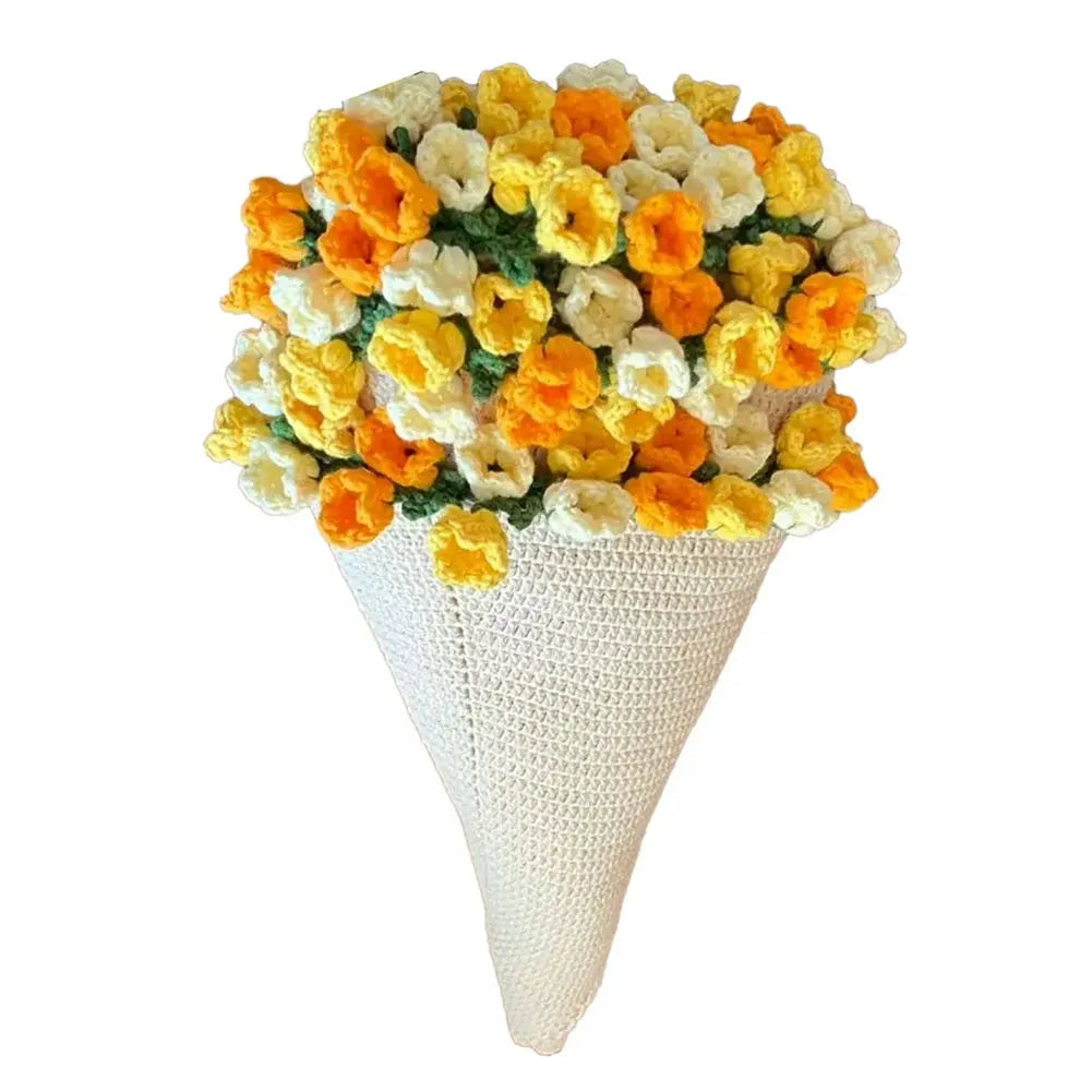 DIY Crochet Blanket for Bouquet of Roses