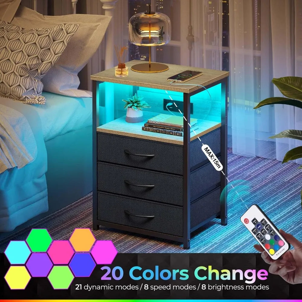 Pair of Dual-Drawer Nightstands