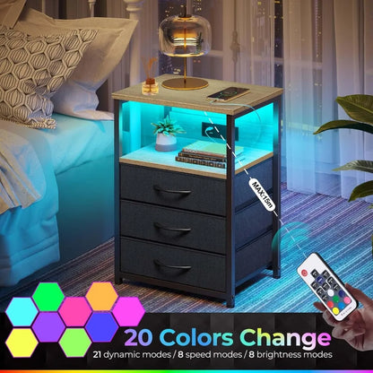 Pair of Dual-Drawer Nightstands