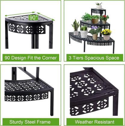 3 Tier Plant Stand Flower Pot Rack