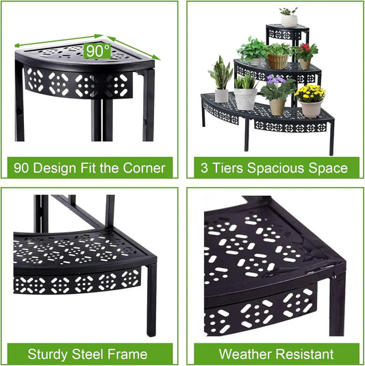 3 Tier Plant Stand Flower Pot Rack
