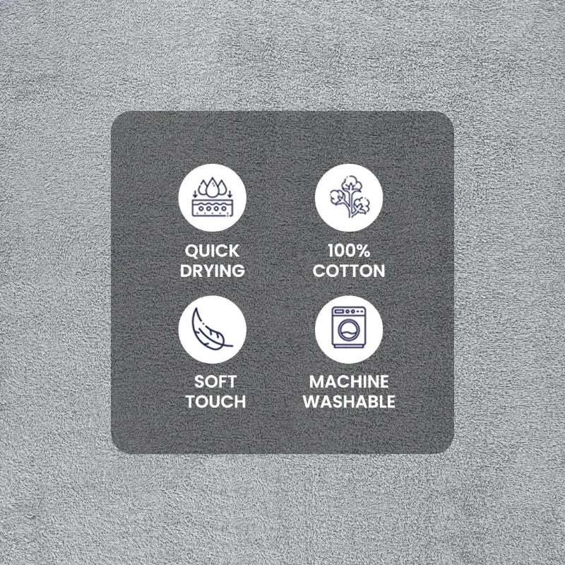 10 Piece Towel Set with Upgraded Softness & Durability