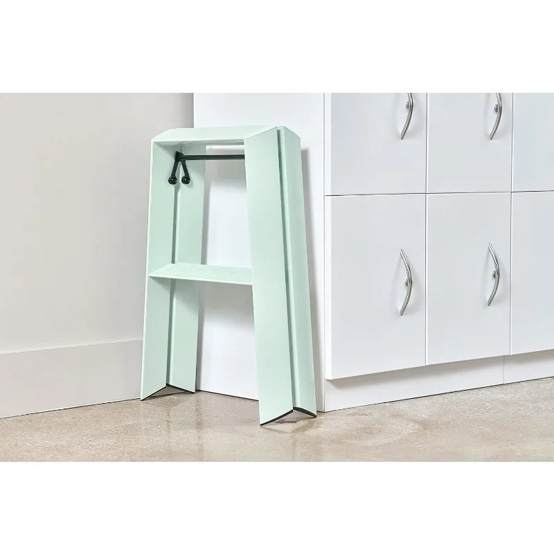 2-Step Mint Green, Foldable with Intergrated Grooves