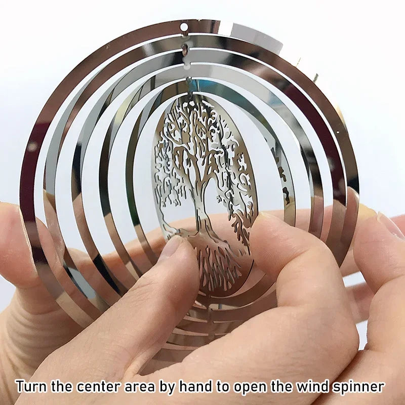 3D Rotating Wind Chimes Tree Of Life