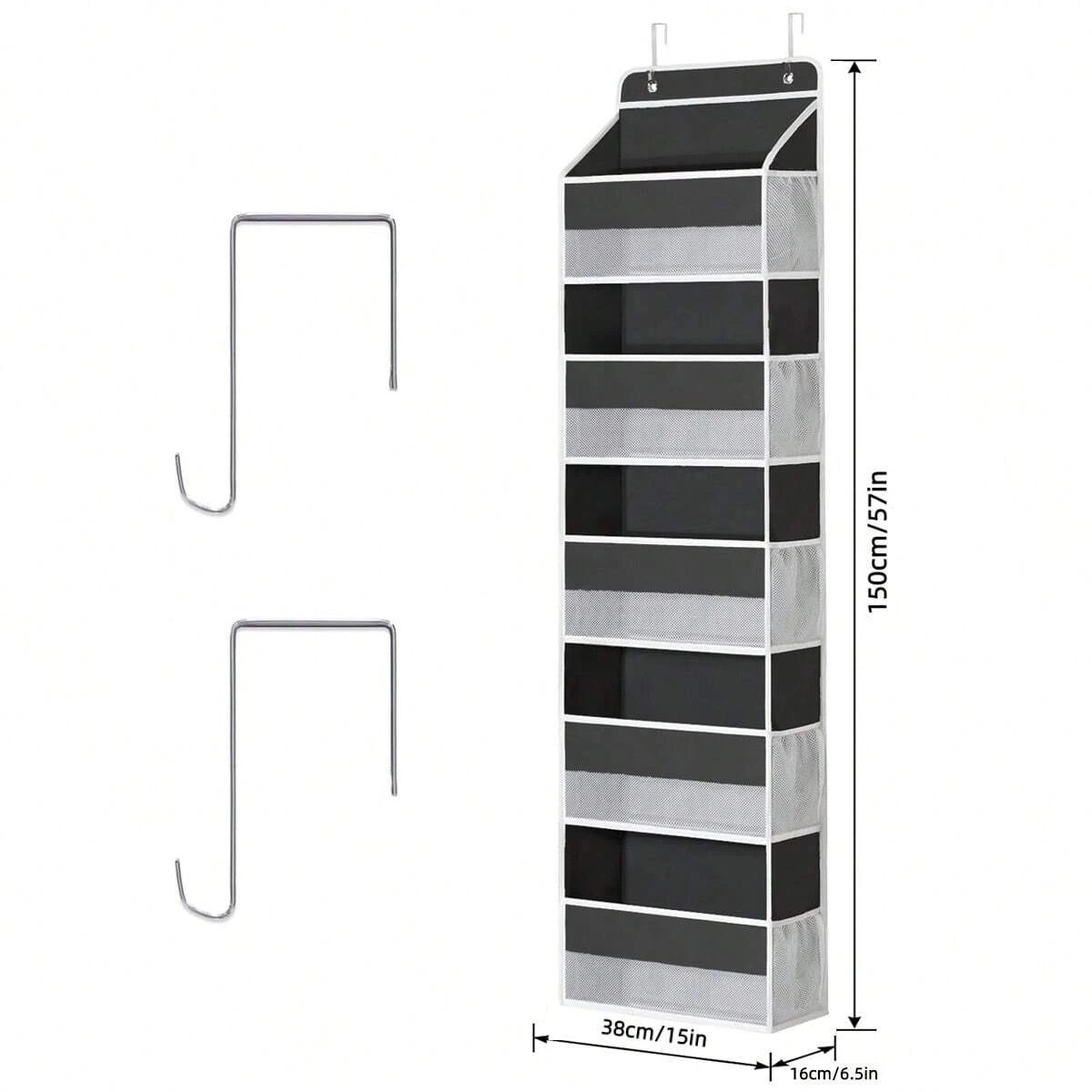 Over Door Hanging Organizer Mesh Side Pockets