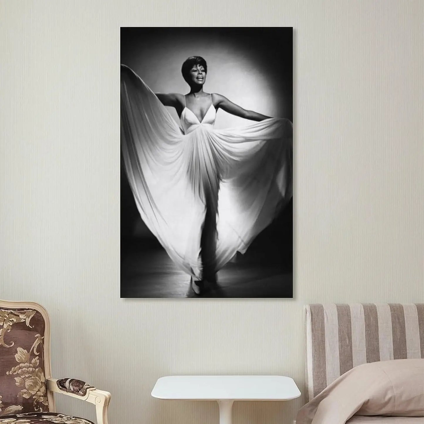 Diahann Carroll Vintage Black And White Portrait