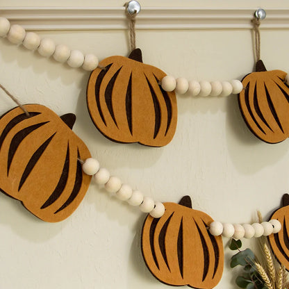 Thanksgiving Fall Pumpkin Banner Happy Halloween Party
